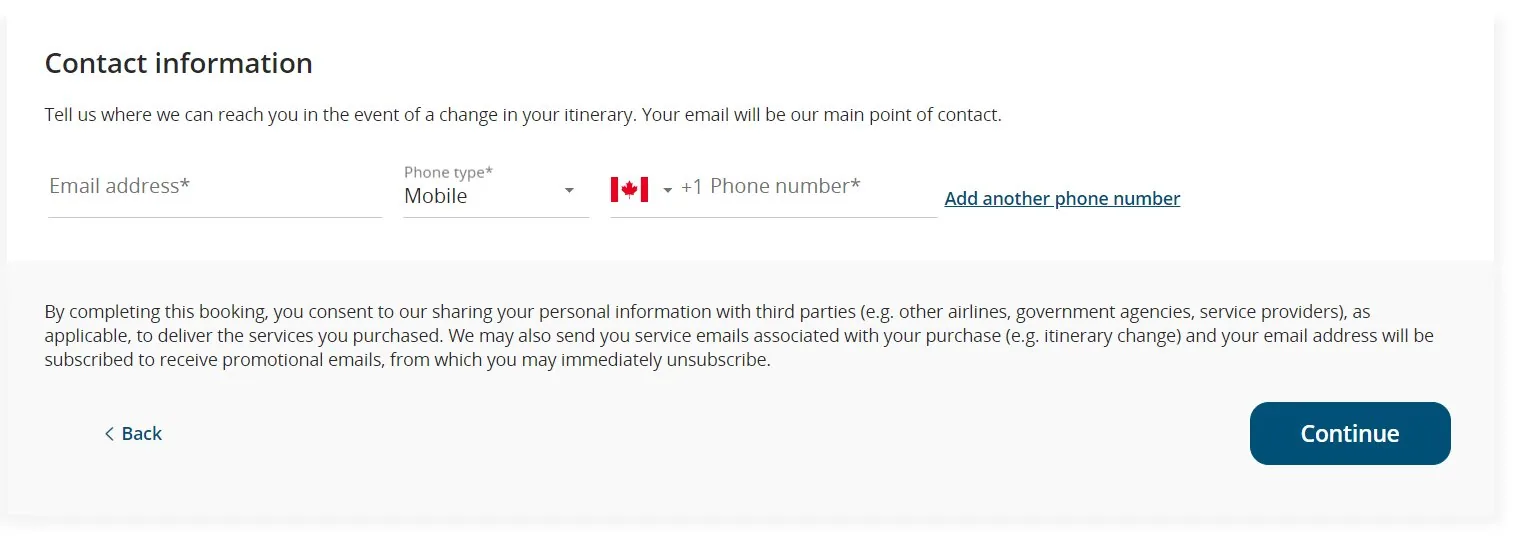 Air Canada forces its customers to receive promotional emails