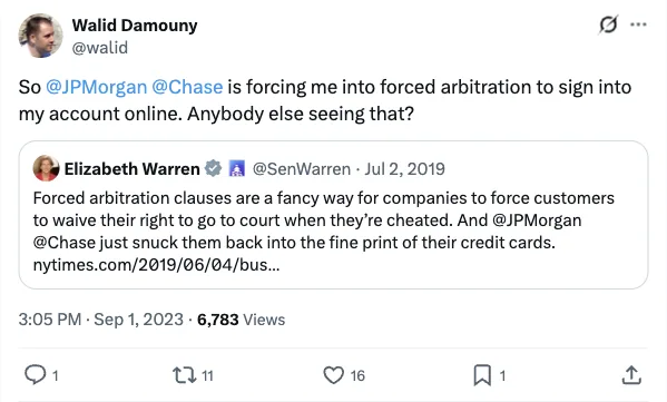 JPMorgan Chase Seeks to Prohibit Card Customers From Suing
