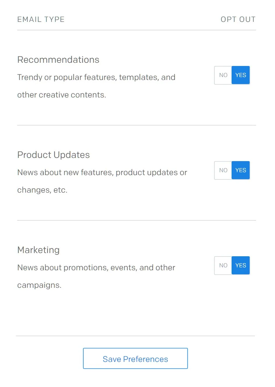 Fotor uses double negatives confusing users to opt-out of marketing advertisements